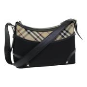 Burberry Vintage Pre-owned Nylon axelremsvskor Black, Dam