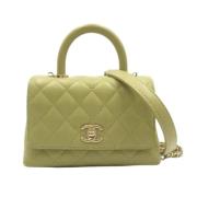 Chanel Vintage Pre-owned Canvas chanel-vskor Green, Dam