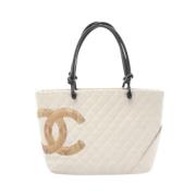 Chanel Vintage Pre-owned Laeder chanel-vskor Beige, Dam