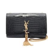 Yves Saint Laurent Vintage Pre-owned Laeder axelremsvskor Black, Dam