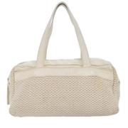 Chanel Vintage Pre-owned Canvas chanel-vskor Beige, Dam