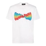 Dsquared2 Avslappnad Bomull T-shirt White, Herr