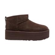 UGG Klassiska Ultra Mini Platåstövlar Brown, Dam