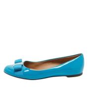 Salvatore Ferragamo Klassisk Läder Loafer Sko Blue, Dam