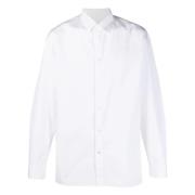 Jil Sander Vit Bomullsknappskjorta White, Herr