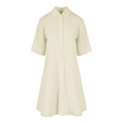 BomBoogie Shirt Dresses Beige, Dam