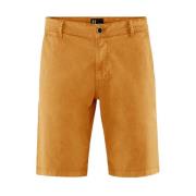 BomBoogie Bomullsgabardine Chino Bermuda Shorts Orange, Herr