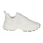 Tory Burch Lyckliga Sneakers för Tur White, Dam