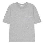 Laneus Boxy Jersey T-Shirt Gray, Herr