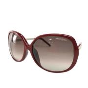 Yves Saint Laurent Vintage Pre-owned Tyg solglasgon Red, Dam