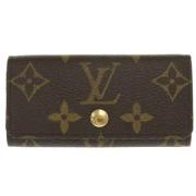 Louis Vuitton Vintage Pre-owned Tyg nyckelhllare Brown, Dam