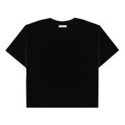 Laneus Oversized Vadderad T-shirt Black, Dam