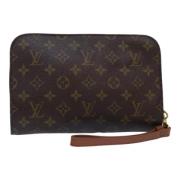 Louis Vuitton Vintage Pre-owned Canvas kuvertvskor Brown, Dam