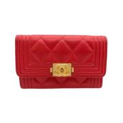 Chanel Vintage Pre-owned Laeder hem-och-kontorstillbehr Red, Dam