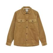 Anerkjendt Corduroy Overshirt Uppgradera Stilfull Lättviktsjacka Brown...