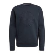 PME Legend Våffel Jersey Crewneck Sweatshirt Blue, Herr