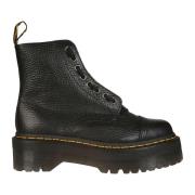 Dr. Martens Snörning Anfibio Nappa Dragkedjestövlar Black, Dam