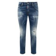 Dsquared2 Skinny Denim Jeans med Distressed Detaljer Blue, Herr