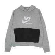 Nike Fleece Hoodie Heritage Långärmad Sweatshirt Gray, Dam