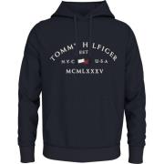 Tommy Hilfiger Blå Sweatshirt Aw24 Stilren Bekväm Blue, Herr