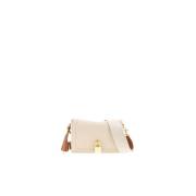 Carolina Herrera Låst Crossbody Mini Väska Magnolia Beige, Dam