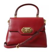 Dolce & Gabbana Röd läder crossbody axelväska Red, Dam