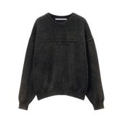 Alexander Wang Storm Bleach Out Sweater Gray, Dam