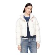 Tommy Jeans Back Flag Alaska Jacka Beige, Dam