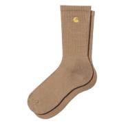 Carhartt Wip Chase Strumpor Brown, Unisex