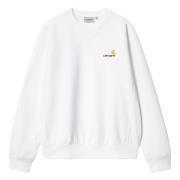 Carhartt Wip Amerikansk Script Hoodie White, Herr