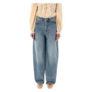 Zimmermann Illustration Barrel Jeans Blue, Dam