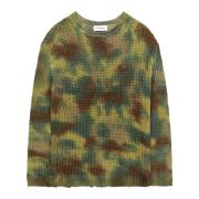 Laneus Tie dye camo print sweater Multicolor, Herr