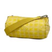 Chanel Vintage Pre-owned Nylon chanel-vskor Yellow, Dam