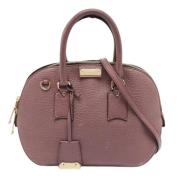 Burberry Vintage Pre-owned Laeder handvskor Purple, Dam