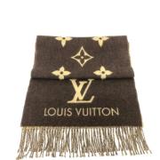 Louis Vuitton Vintage Pre-owned Tyg sjalar Brown, Dam