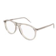 Saint Laurent Stiliga Svarta Solglasögon Gray, Unisex