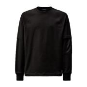 C.P. Company Svart Metropolis Fleece Tröja Black, Herr