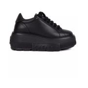 Casadei Svarta Platform Sneakers Black, Dam