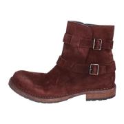 Moma Vintage Mocka Ankelboots för Kvinnor Red, Dam