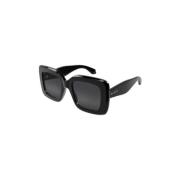 Alaïa Stiliga Svarta Solglasögon Black, Unisex