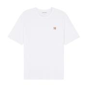 Maison Kitsuné Fox Head Patch T-shirt White, Herr