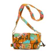 Fendi Vintage Pre-owned Canvas axelremsvskor Multicolor, Dam