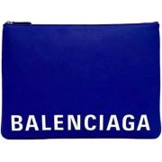 Balenciaga Vintage Pre-owned Laeder balenciaga-vskor Blue, Dam