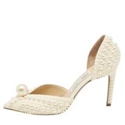 Jimmy Choo Pre-owned Pre-owned Satin klackskor Beige, Dam