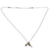 Louis Vuitton Vintage Pre-owned Metall halsband Gray, Dam