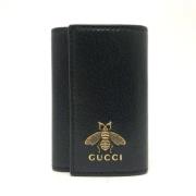 Gucci Vintage Pre-owned Laeder nyckelhllare Black, Dam