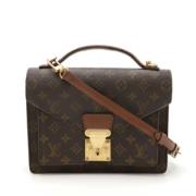 Louis Vuitton Vintage Pre-owned Tyg louis-vuitton-vskor Brown, Dam