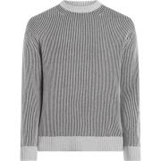 Calvin Klein Grå Tröja Elegant Bekväm Rundhals Gray, Herr