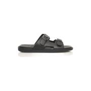 Cerruti 1881 Herr Läder Sliders Sandaler Black, Herr