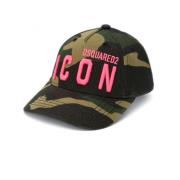 Dsquared2 Ikon Bomullskeps Militärgrön Green, Unisex